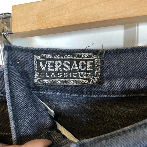Versace Classic V2 Vintage Black Jeans - size 30 - Picture 2 of 9